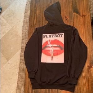 Playboy x misguided Black sweatshirt XXL NWOT